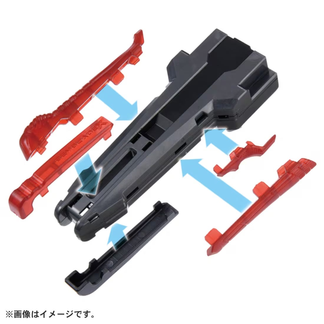 Takara Tomy Beyblade X BX-41 Rubber Custom Grip (Gunmetal Version)