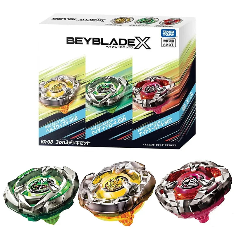 Takara Tomy Beyblade X BX-08 3on3 Deck Set