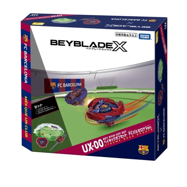 [LIMITED] Takara Tomy Beyblade X UX-00 Bey Kick Off Set (FC Barcelona Version)
