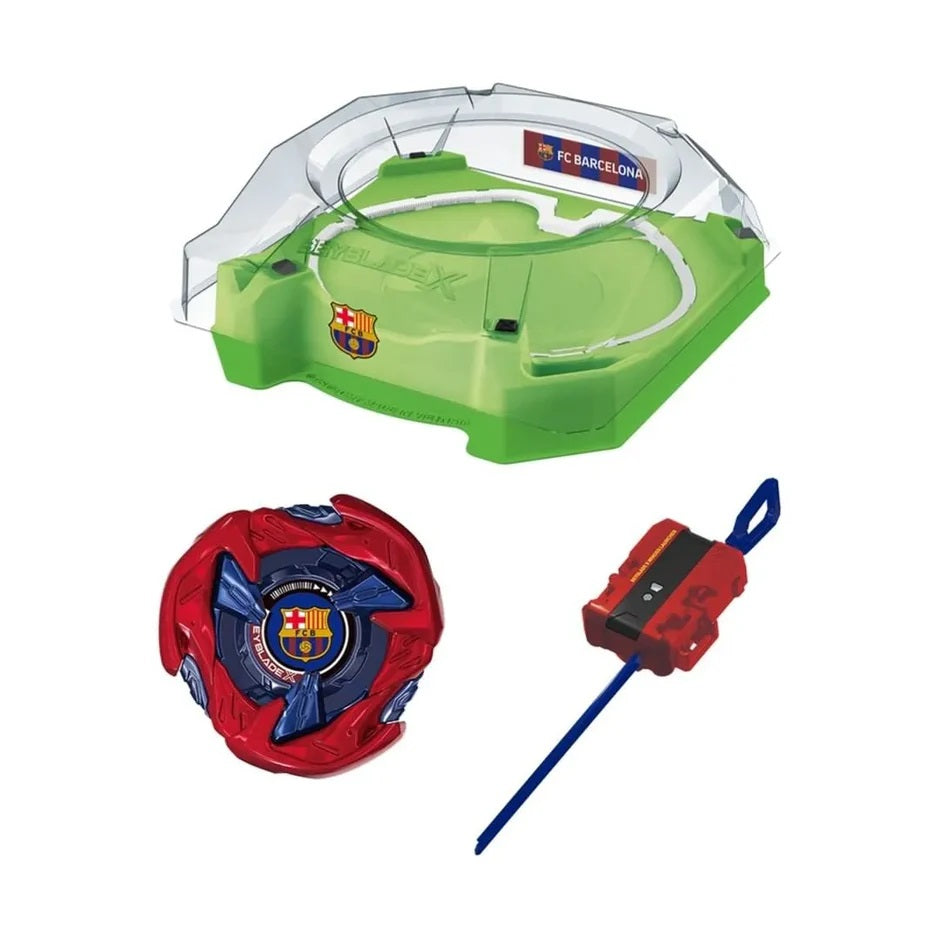 スポーツトイ・アクショントイ Beyblade UX-00 Barcelona Beyblade x LIMITED] Takara Tomy Beyblade X UX-00 Bey Kick Off Set (FC