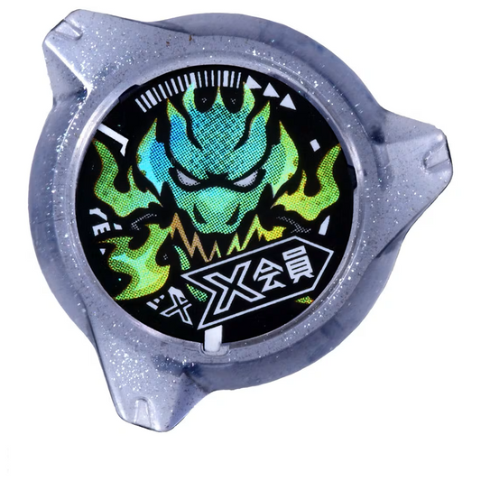 [LIMITED] Takara Tomy Beyblade X CX-00 Dran Lock Chip (Clear Black Version) incl. Battle Pass Sheet