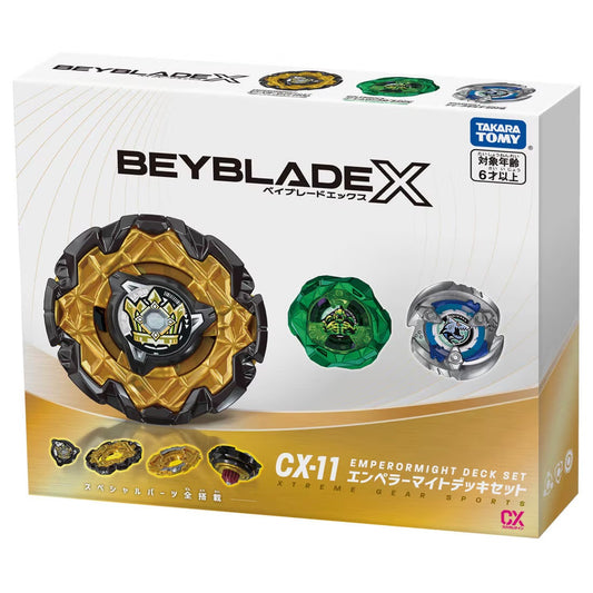 [PRE-ORDER] Takara Tomy Beyblade X CX-11 Emperor Might Deck Set