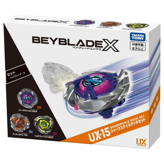 [PRE-ORDER] Takara Tomy Beyblade X UX-15 Shark Scale Deck Set